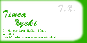 timea nyeki business card