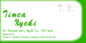 timea nyeki business card